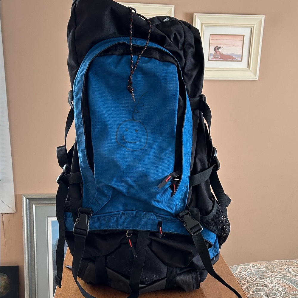 Stylish Black and Blue Backpack